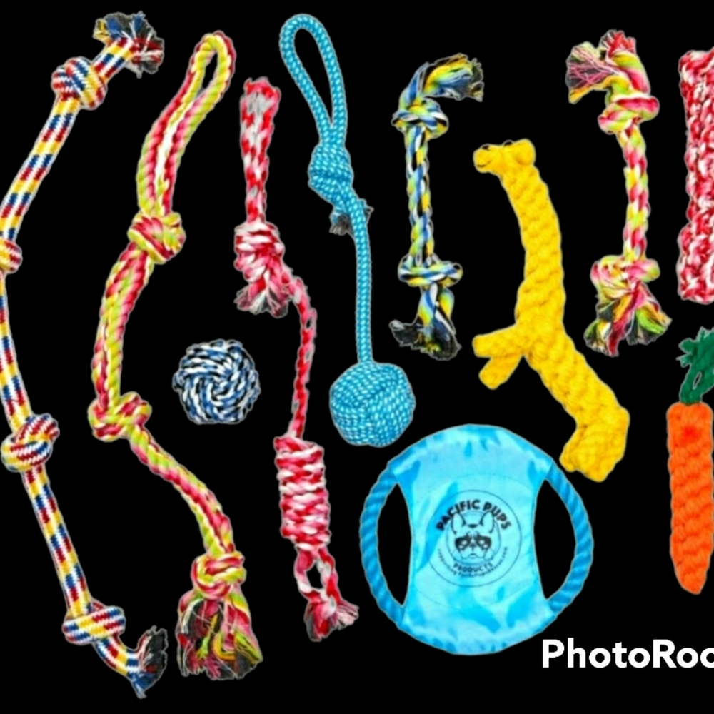 SOLD🐕PACIFIC PUPS 11 PIECE DOG ROPE TOYS🐕